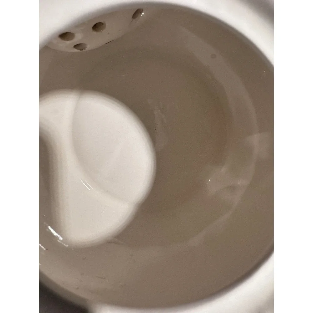 Ceramic Tea Set White Black Asian Calligraphy 